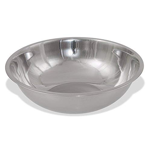 Crestware 3-Quart Stainless Steel Professional Mixing Bowl, 1mm Thick