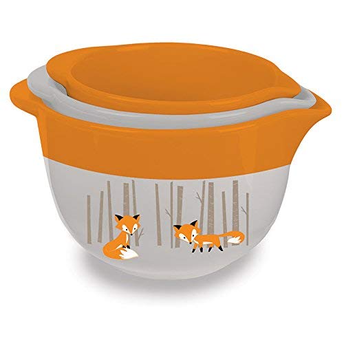 Kitsch'n Glam Ceramic 3-Piece Themed Mixing Bowl Set (Fox Theme)