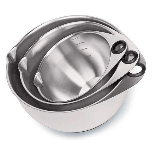 The Pampered Chef Stainless Mixing Bowl Set of 3