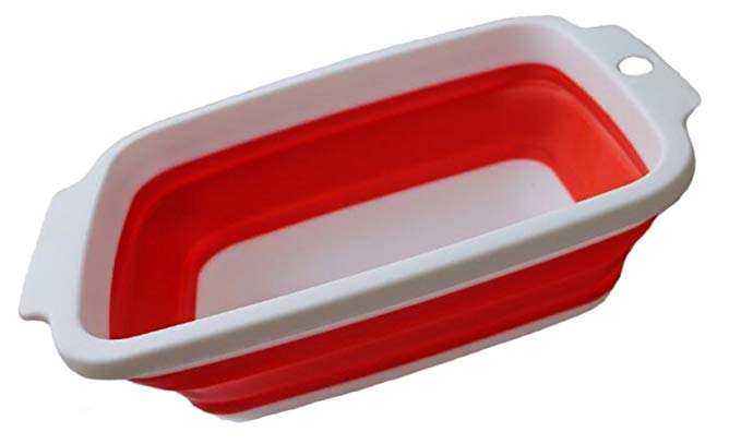 Shipao Collapsible Dish Tub Collapsible Bowl(34.2*22.7*10.5cm)