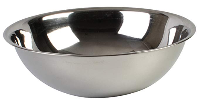 MIXING BOWLS ECONOMY STAINLESS STEEL MIXING BOWL ASSORTED SIZES RESTAURANT (30 qt)