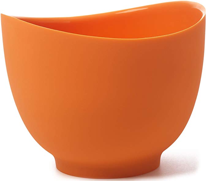 iSi Basics Flexible Silicone Mixing Bowl, 1-1/2-Quart Orange