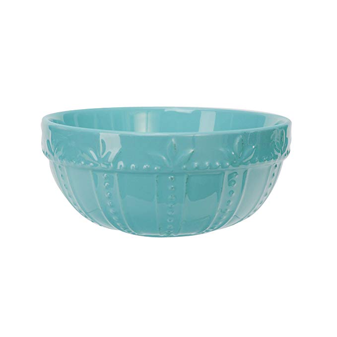 Signature Housewares Sorrento Collection Mixing Bowl, Antiqued Finish (Small, Aqua)