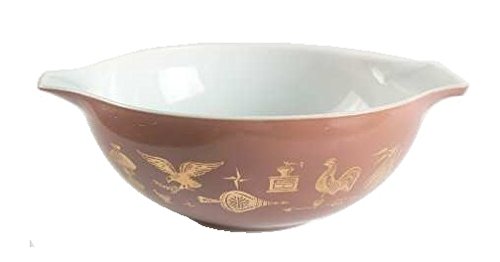 Corning Ware / Pyrex Early American Cinderella Mixing Bowl ( Brown ) ( 4 Quart ) ( 444 )