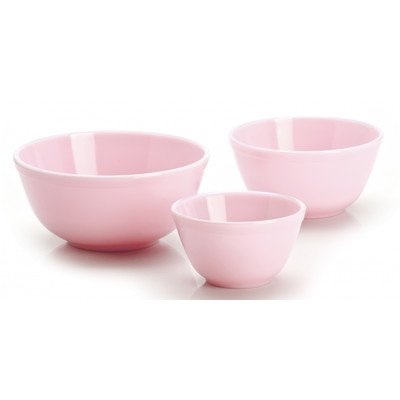 3 Piece Glass Mixing Bowl Set Color: Crown Tuscan