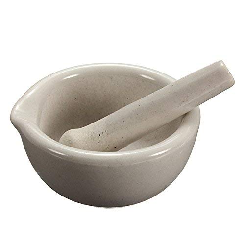 6ml Mini Porcelain Mortar Pestle Set Mixing Grinding Bowl