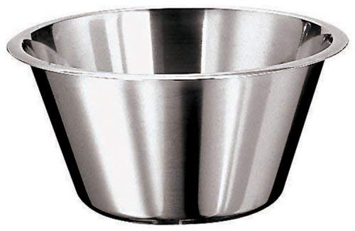 Paderno World Cuisine 6 1/8 Inch Stainless Steel Flat Bottom Mixing Bowl