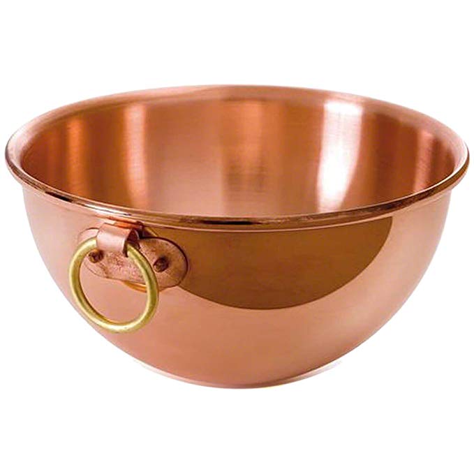 Mauviel M'Passion 2191.26 Copper 10-Inch/4.6L/4.9-Quart Egg White Bowl with Ring