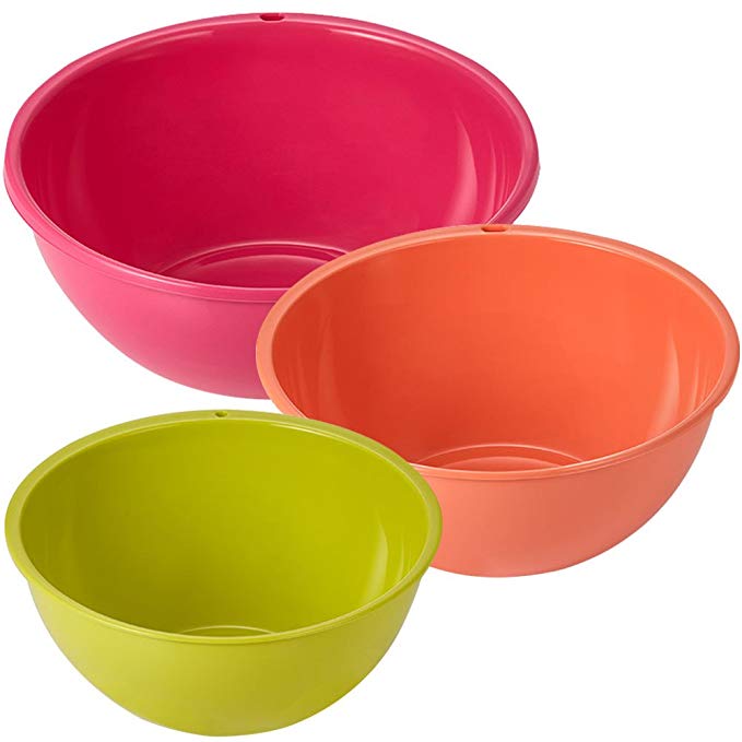 Multi Mixing Bowl Large, Pink / Medium, Orange / Small, Green 3 pcs Set Made in Korea