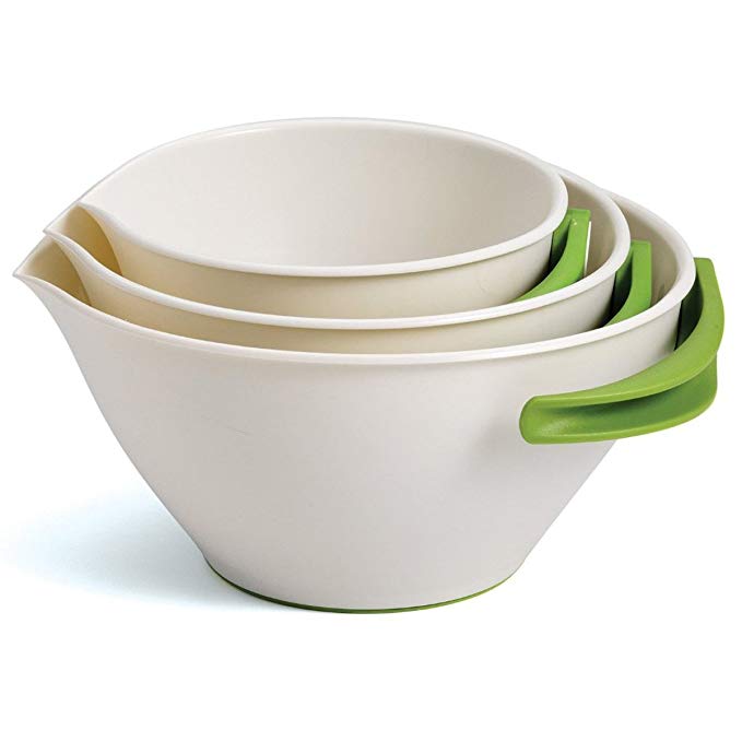 Chef'n SleekStor Pop + Pour Mixing Bowl Set (Arugula and Meringue)