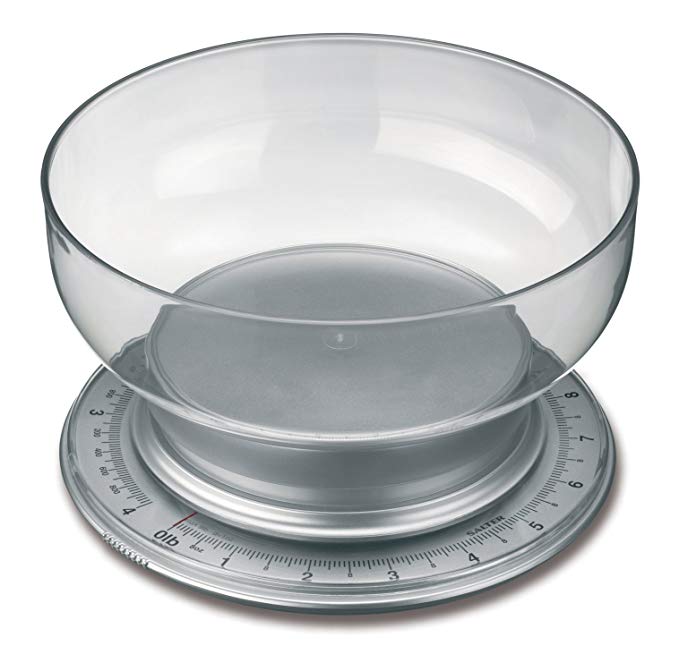 Salter Multiweigh Mechanical Scale with 2-Liter Mixing Bowl, Weighs to 9-Pound