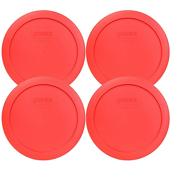 Pyrex 7201-PC Round Red 6.5