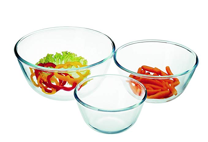 Simax Glassware 328 3-Piece Mixing Bowls Set