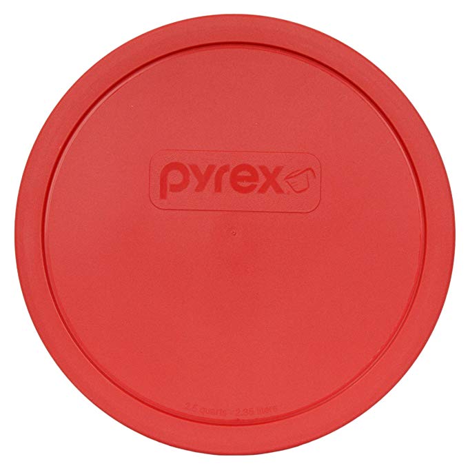 Pyrex 325-PC Red 2.5 Quart Round Plastic Lid for 2.5 Quart Mixing Bowl (Not Included)